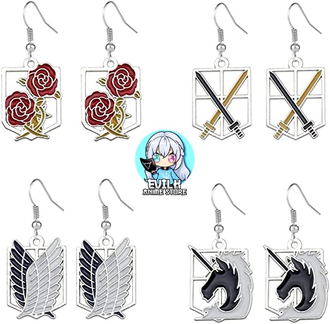 Aretes de Shingeki no Kyojin